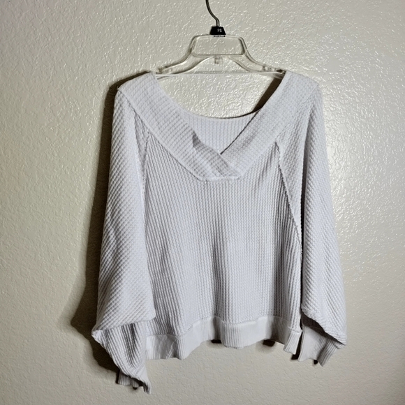 Free People We The Free Westend Thermal Top white sz Xs - Picture 7 of 8